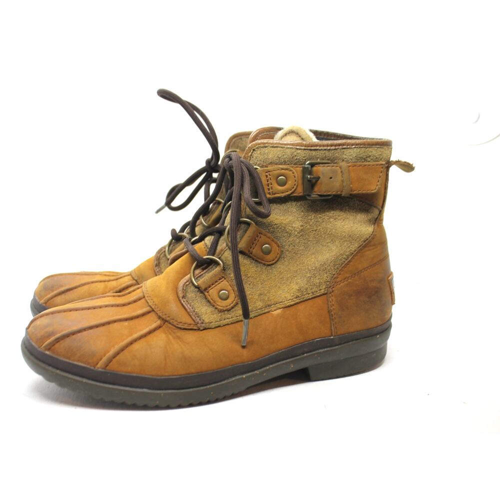 Ugg Cecile Brown Waterproof Duck Boots sz 9M US